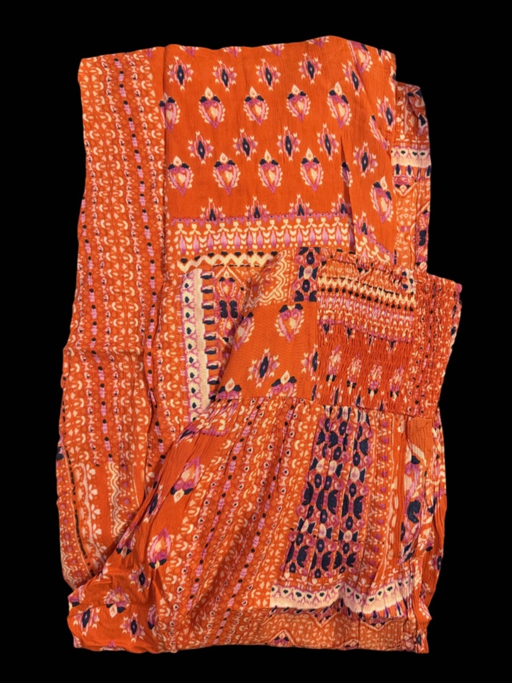 Sacred Threads Coral Palazzo Wide-Leg Pants - Picture 3 of 6